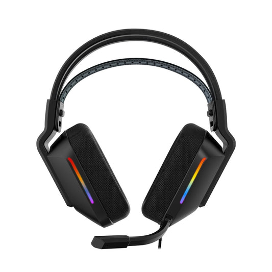 Audífonos Gamer Micronics Matrix MIC-HG808 Auriculares Alámbricos RGB con Micrófono USB