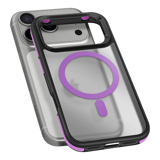 Case para iPhone 17 Pro Max Opal Smoke Borde Lila