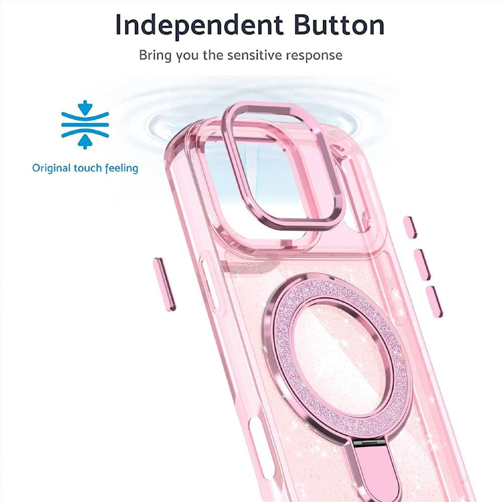 Case para iPhone 17 Pro Max Kickstand Rosado