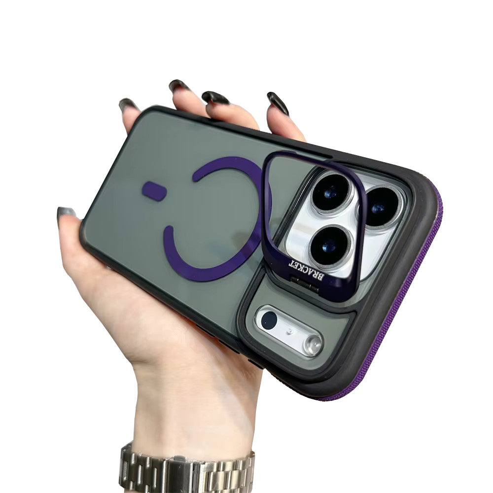 Case para iPhone 17 Pro Max Sparkles Smook Borde Morado