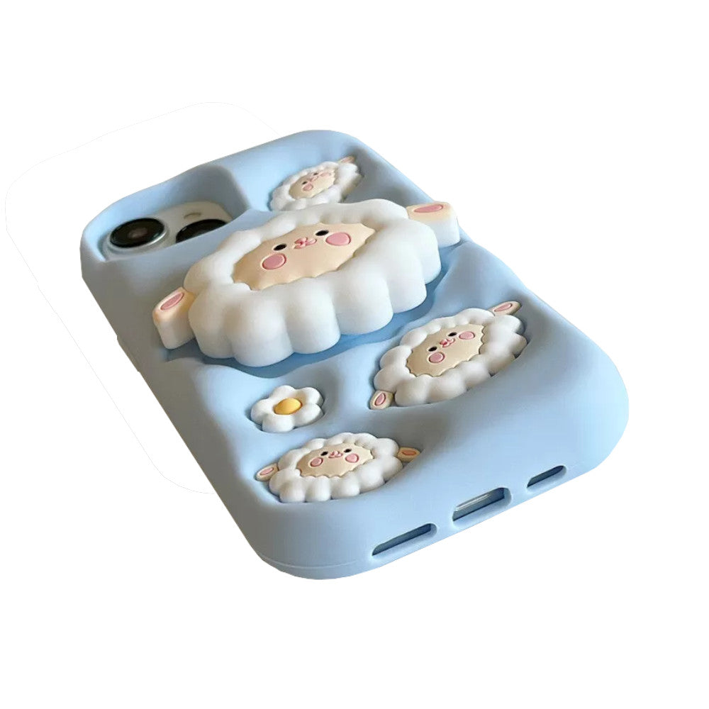 Case Compatible con iPhone 16 Tridicolor Sheep
