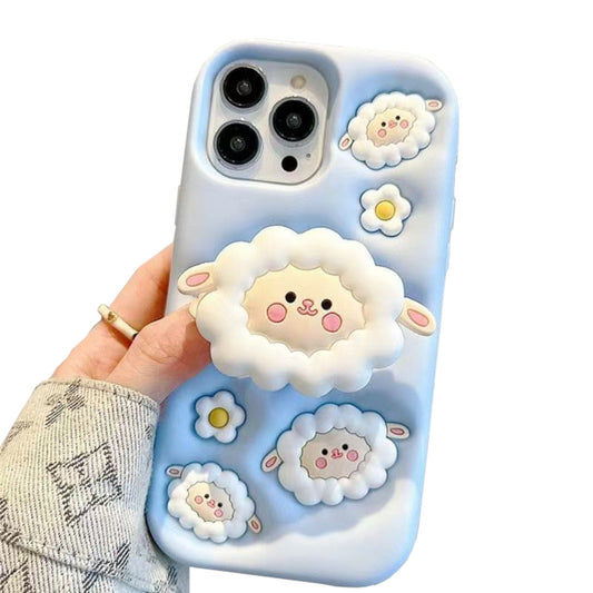 Case Compatible con iPhone 16 Pro Tridicolor Sheep