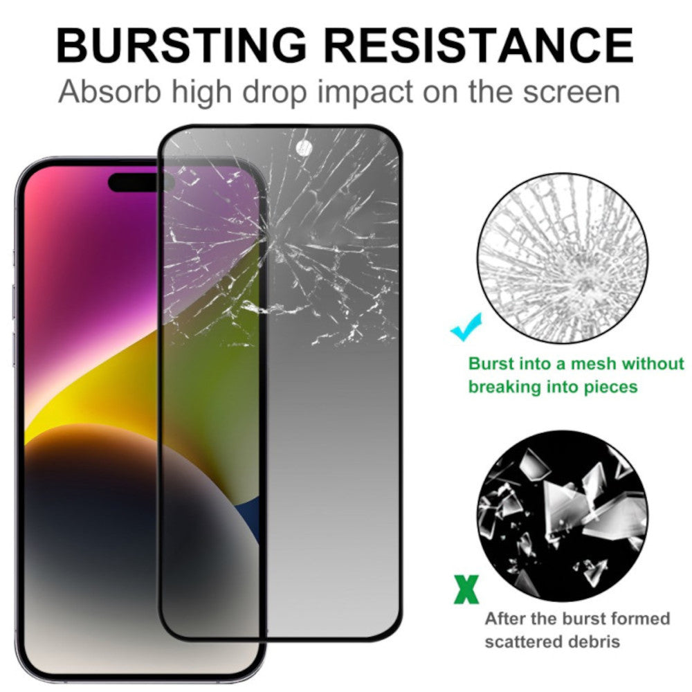 Protector de Pantalla para iPhone 16 Pro Max Anti Espía Mica de Vidrio