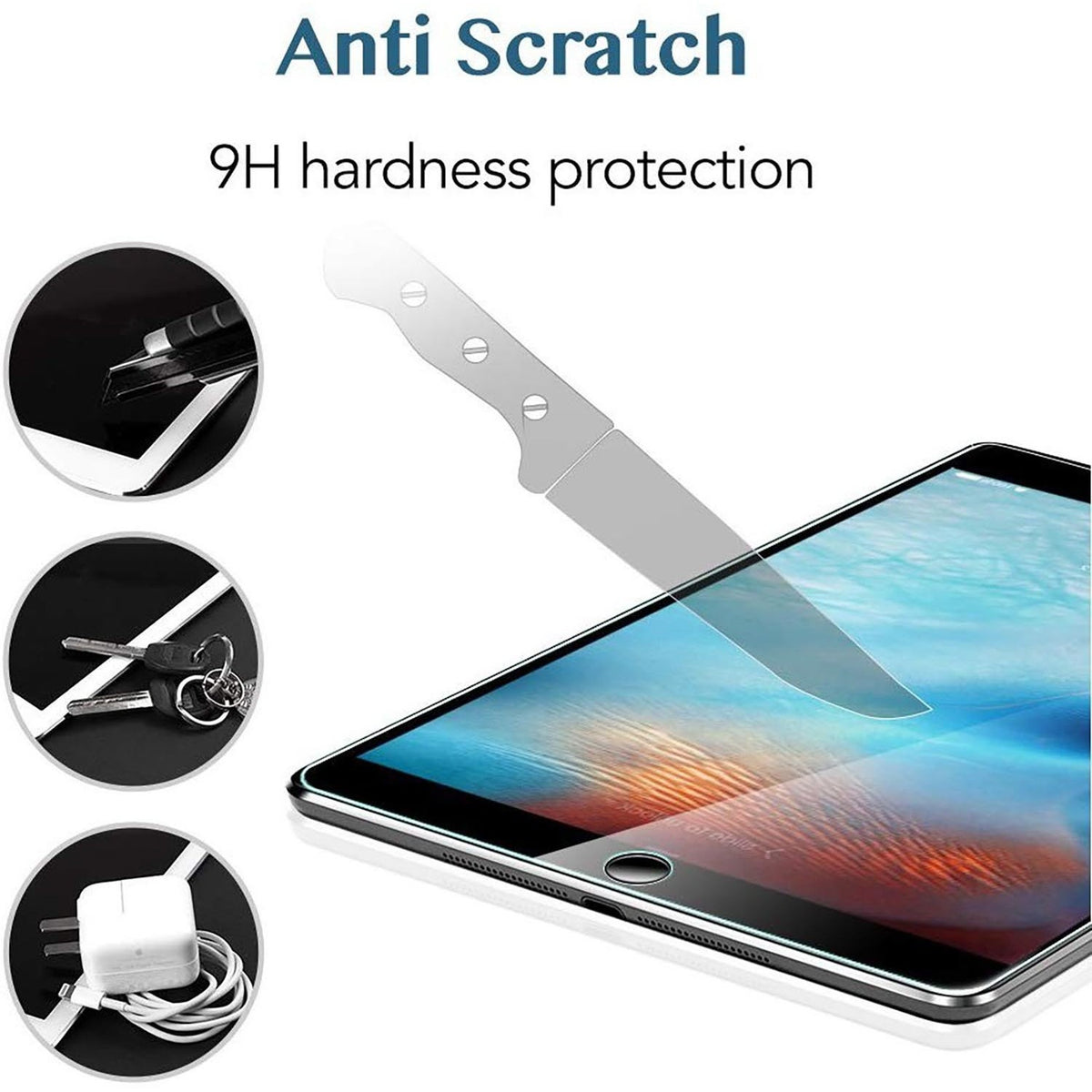 Protector de Pantalla Transparente Mica de Vidrio Templado 9H para iPad 10.2"