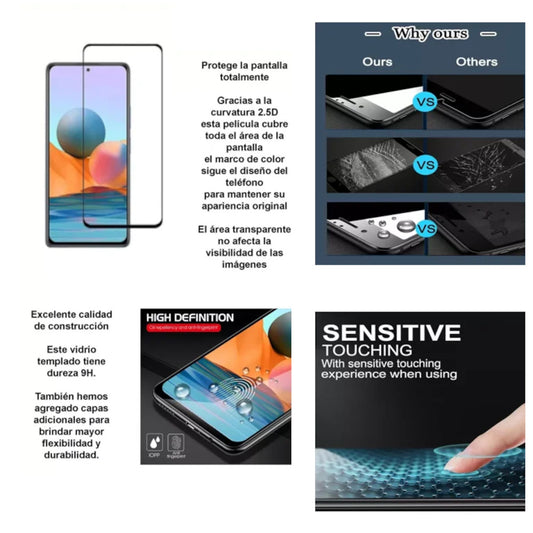 Protector de Pantalla para Samsung Galaxy S24 Lector de Huella Mica de Vidrio Transaparente