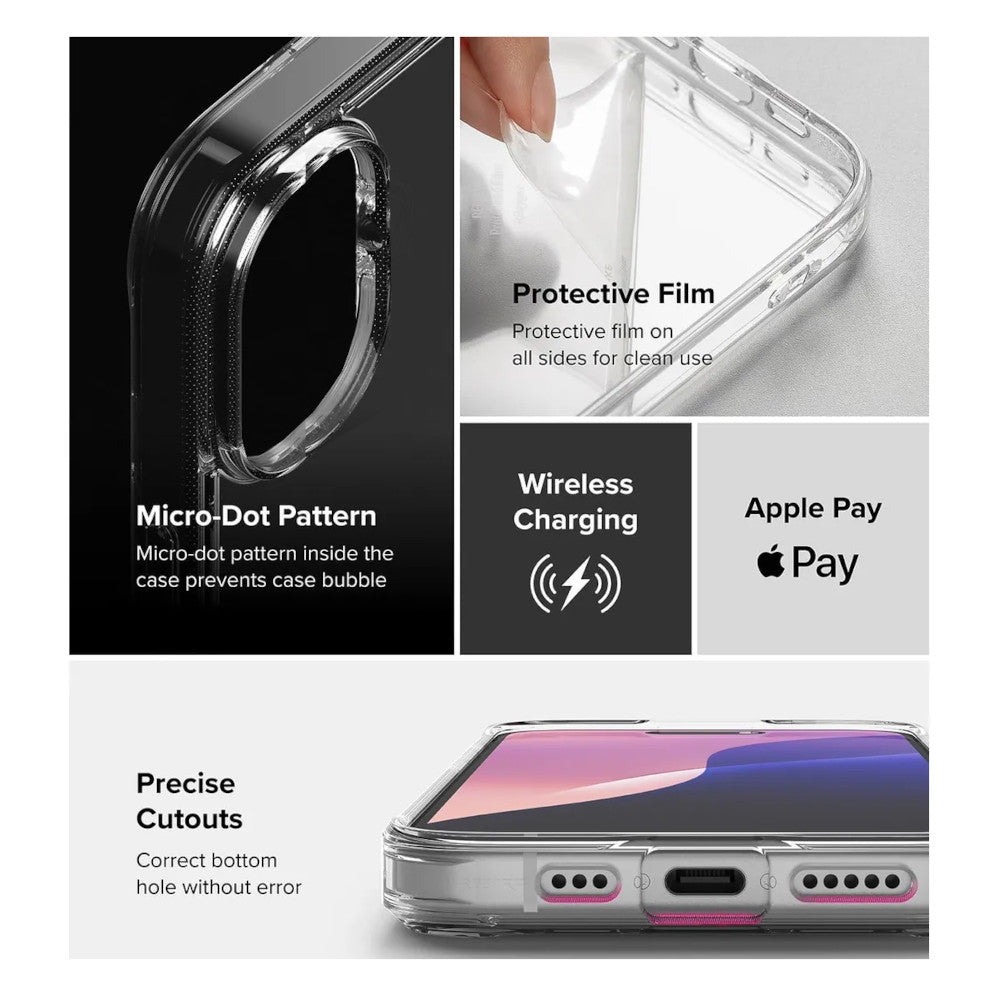 Case Transparente Compatible con iPhone 17 Space
