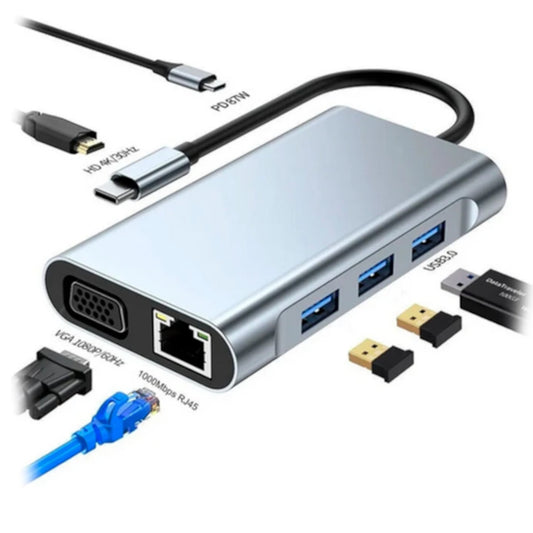 Adaptador Conector Seisa BYL-2111 Hub 7 en 1 Tipo C