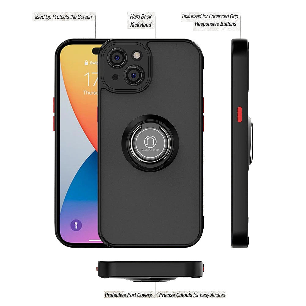 Case Ahumado Compatible con iPhone 13 Negro