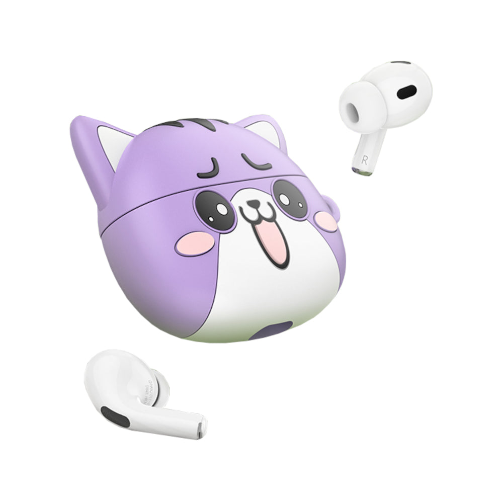 Audífonos Inalámbricos Hoco EW48 Auriculares Bluetooth con Funda Gato Lila