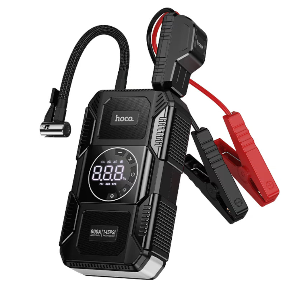 Arrancador de Batería 3 en 1 con Inflador y Power Bank 800 mA Hoco QS6