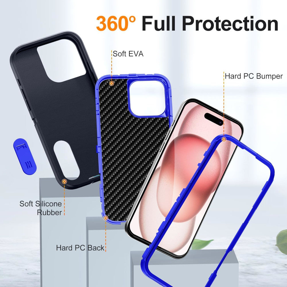 Case Compatible con iPhone 16 Pro Max Adventurer Heavy Duty Blue