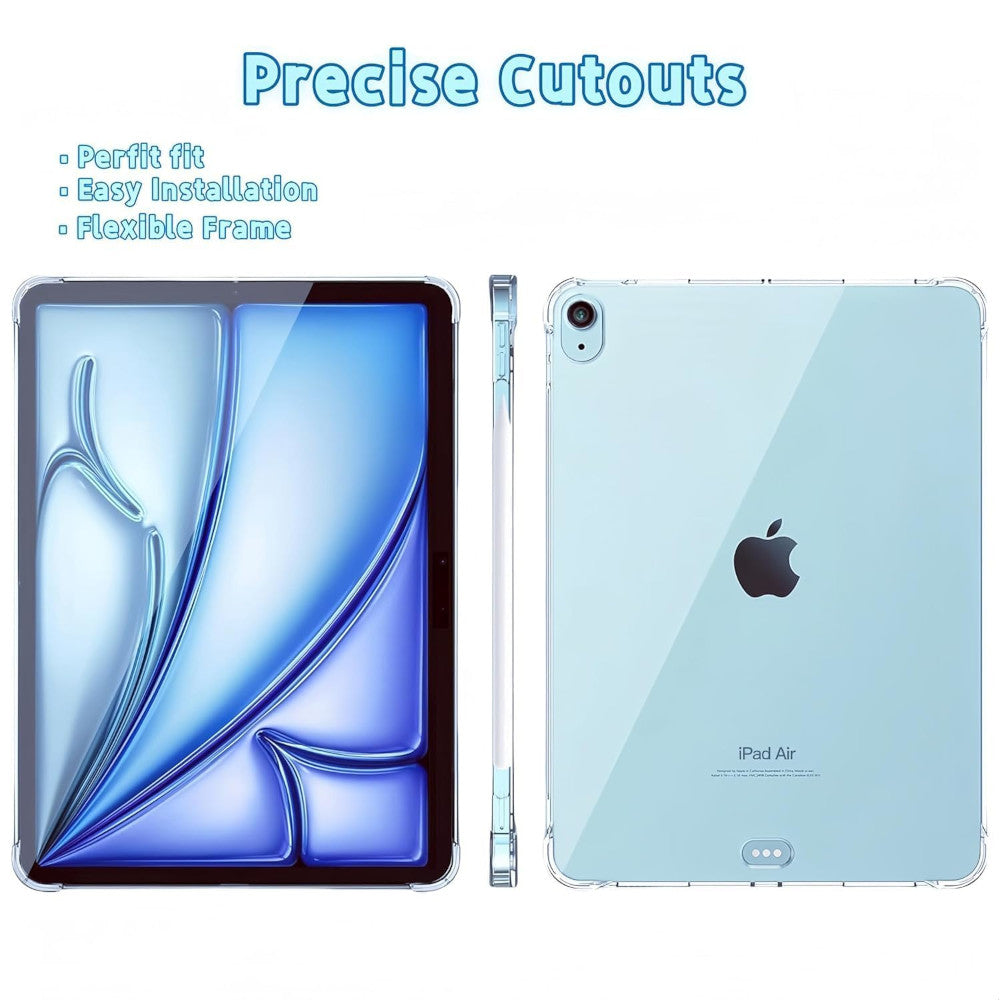 Case Compatible con iPad Air 13 (M2) TPU Antishock Transparente