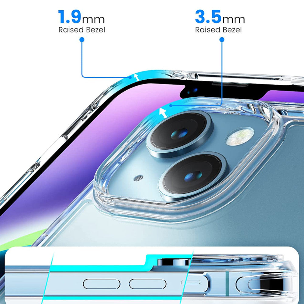 Case Compatible con iPhone 14 Transparente con MagSafe
