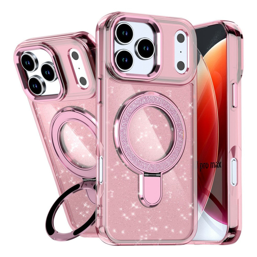 Case para iPhone 17 Pro Max Kickstand Rosado