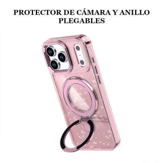 Case para iPhone 17 Pro Max Kickstand Rosado