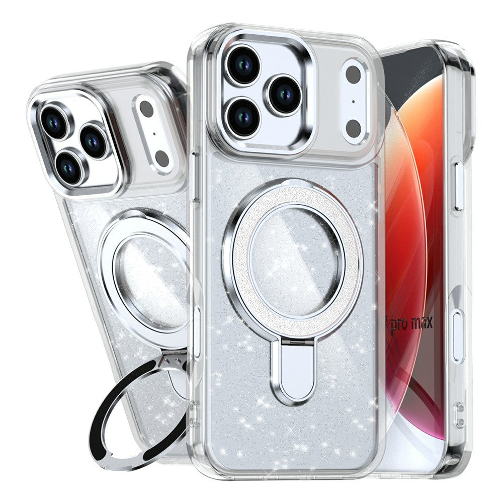 Case para iPhone 17 Pro Max Kickstand Plata