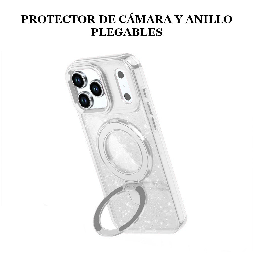 Case para iPhone 17 Pro Max Kickstand Plata