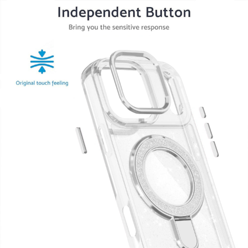 Case para iPhone 17 Pro Max Kickstand Plata