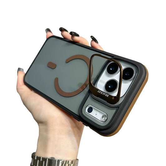 Case para iPhone 17 Pro Max Sparkles Smook Borde Marron