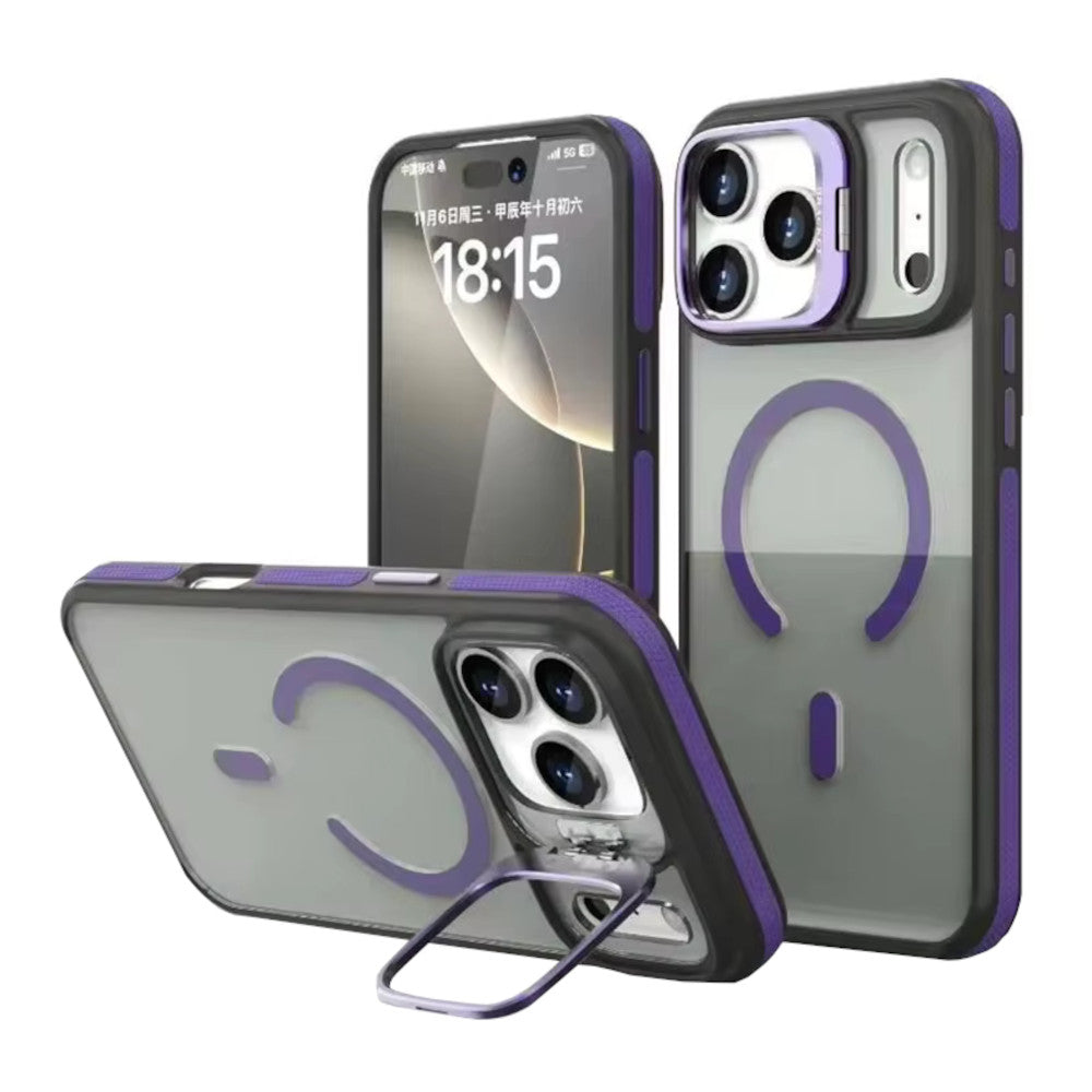 Case para iPhone 17 Pro Max Sparkles Smook Borde Morado