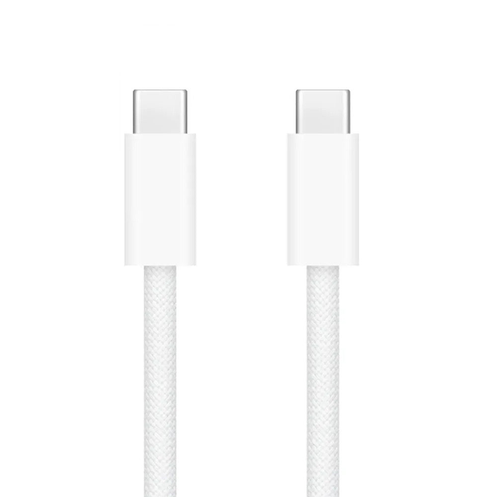 Cable Conector Trenzado USB-C a USB-C (1M) Blanco