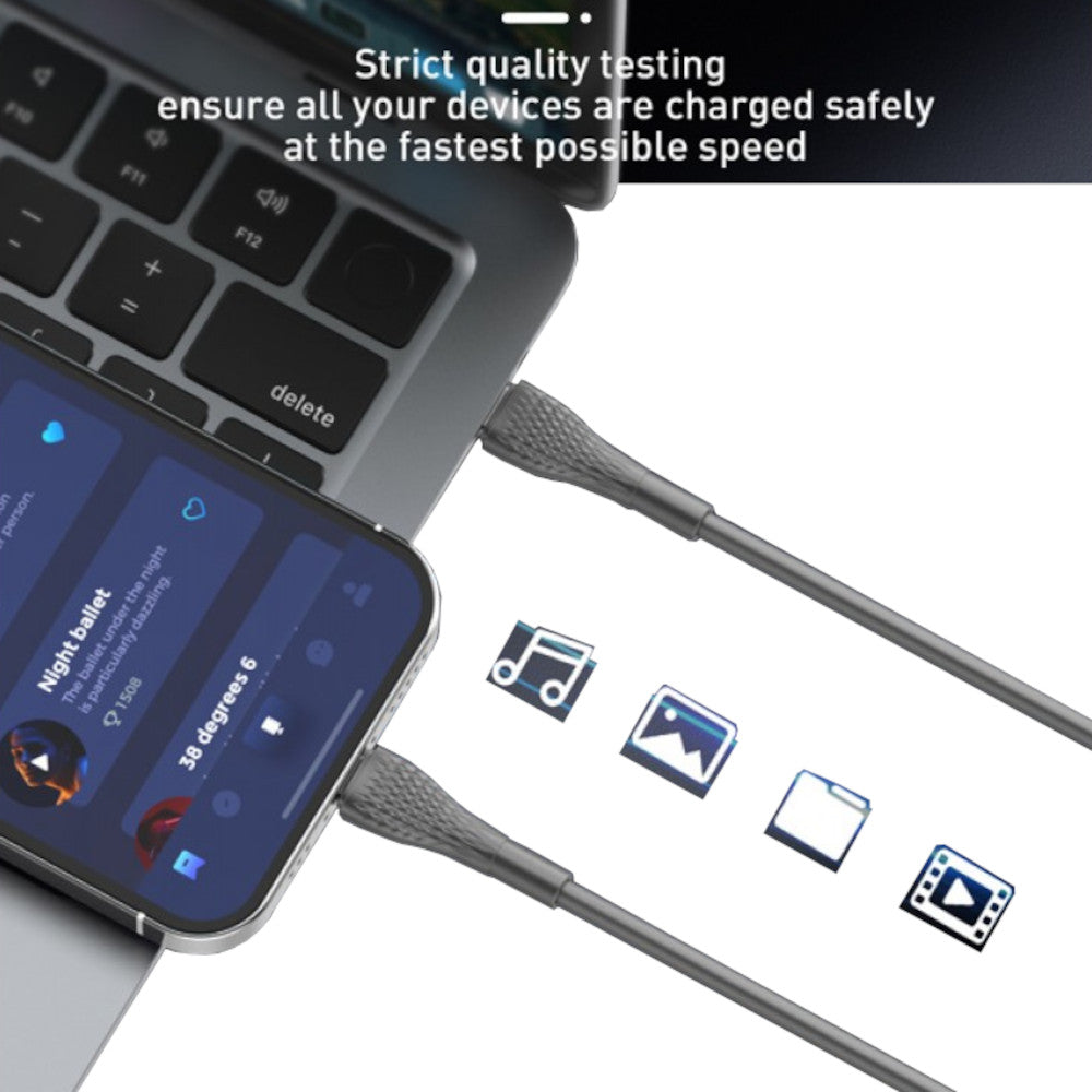 Cable Ldnio LC671i de Carga Rápida y Data USB-C a Lightning 30w de 1 m