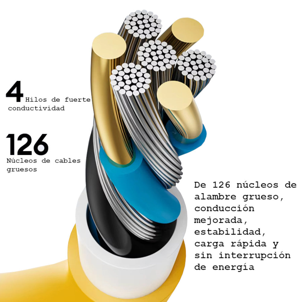 Cable para iPhone Transformers TF-A02 de Carga Rápida USB a Lightning (1.5 m)