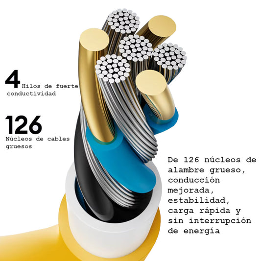 Cable para iPhone Transformers TF-A02 de Carga Rápida USB a Lightning (1.5 m)