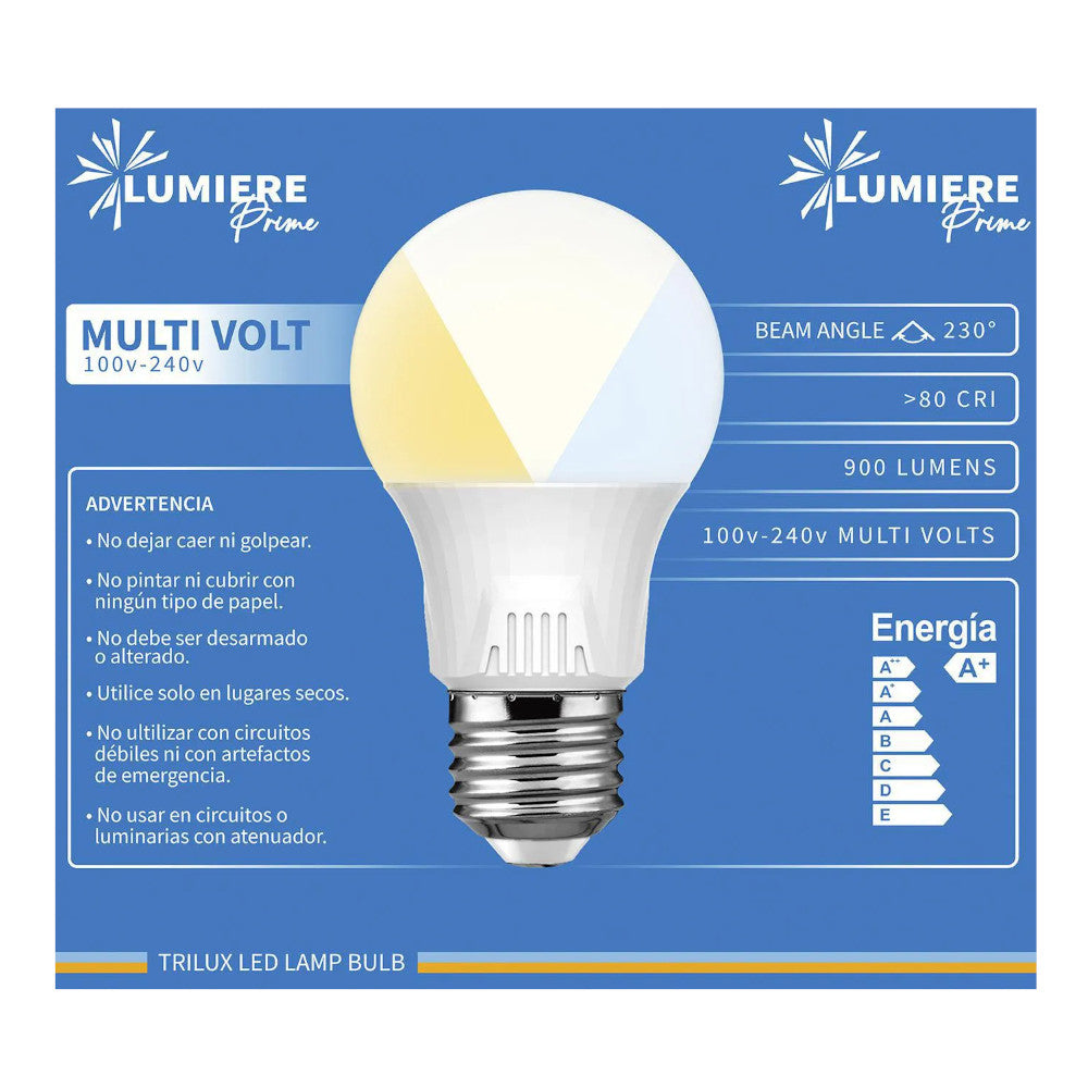 Foco Led Trilux Lumiere Prime de 9w Luz Cálida-Media-Fría