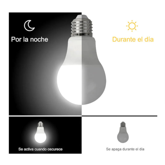Foco Led con Sensor Lumiere Prime LSSB2-990B de 9w Luz Blanca