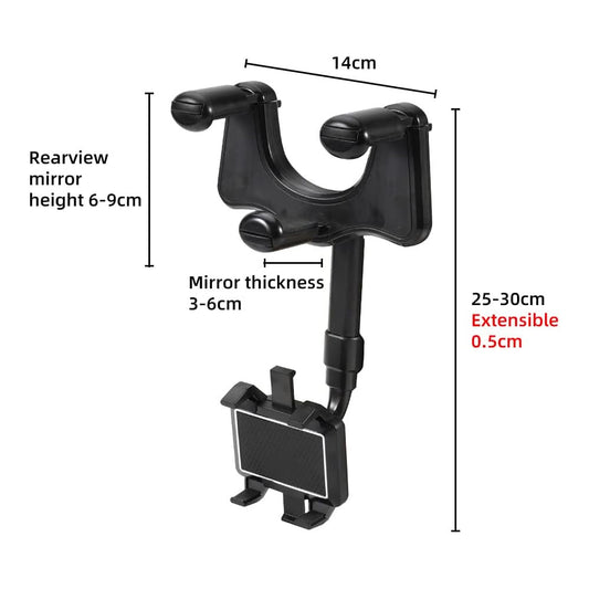 Soporte de Celular Brysoon H15 con Agarre para Espejo Retrovisor