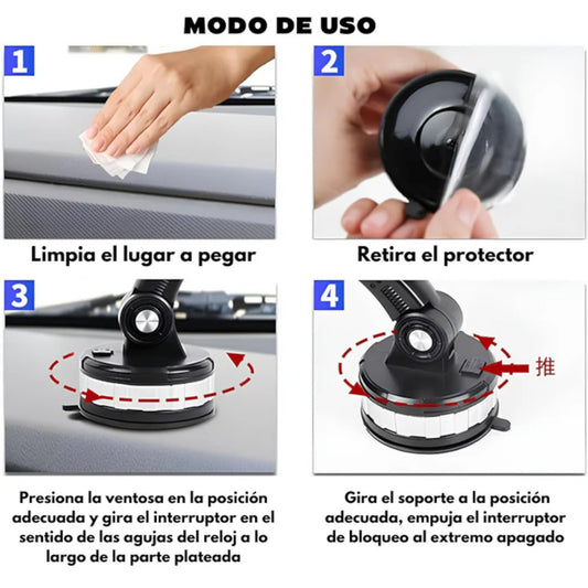 Holder con Ventosa Brysoon H16 Soporte de Celular para Automóvil