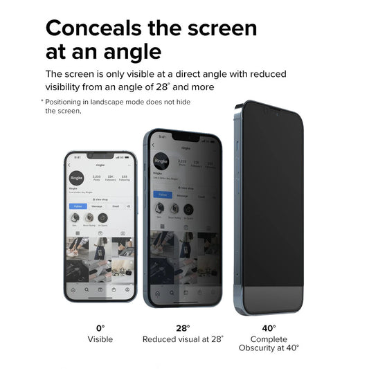 Protector de Pantalla para iPhone 13 Pro Anti Espía Mica de Vidrio Mate