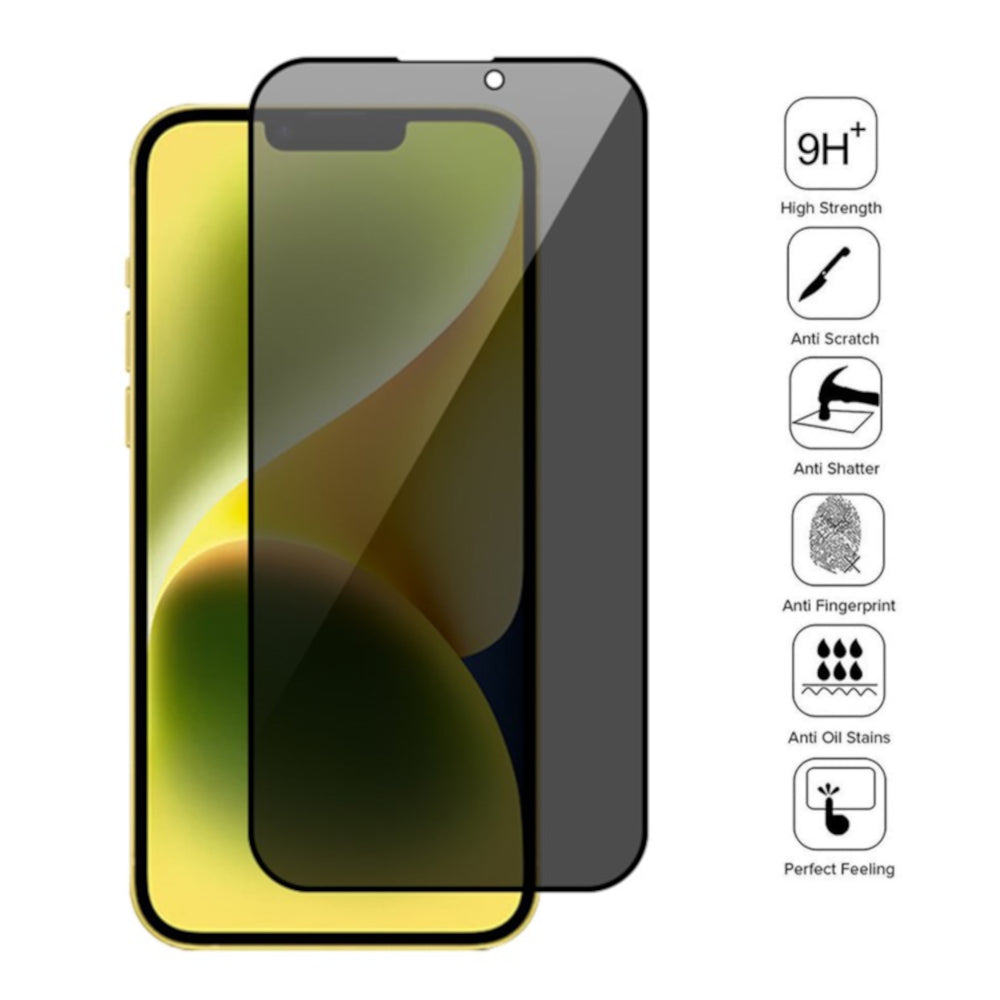 Protector de Pantalla para iPhone 15 Plus Anti Espía Mica de Vidrio