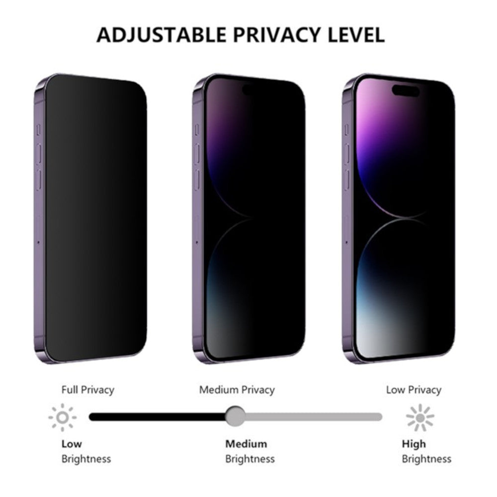 Protector de Pantalla para iPhone 15 Pro Anti Espía Mica de Vidrio