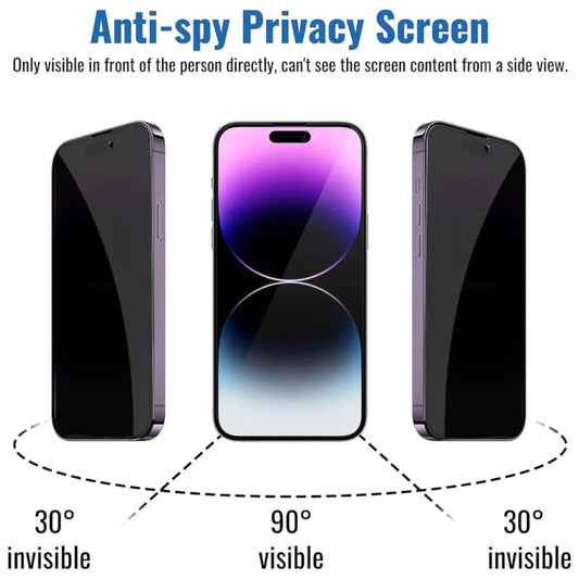Protector de Pantalla para iPhone 15 Anti Espía Mica de Vidrio