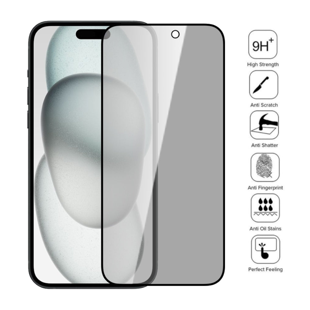 Protector de Pantalla para iPhone 16 Anti Espía Mica de Vidrio