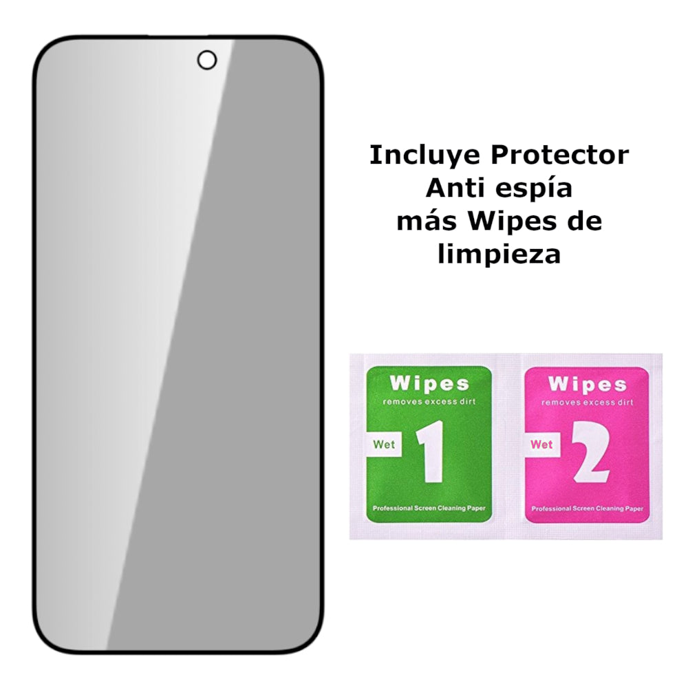 Protector de Pantalla para iPhone 16 Anti Espía Mica de Vidrio