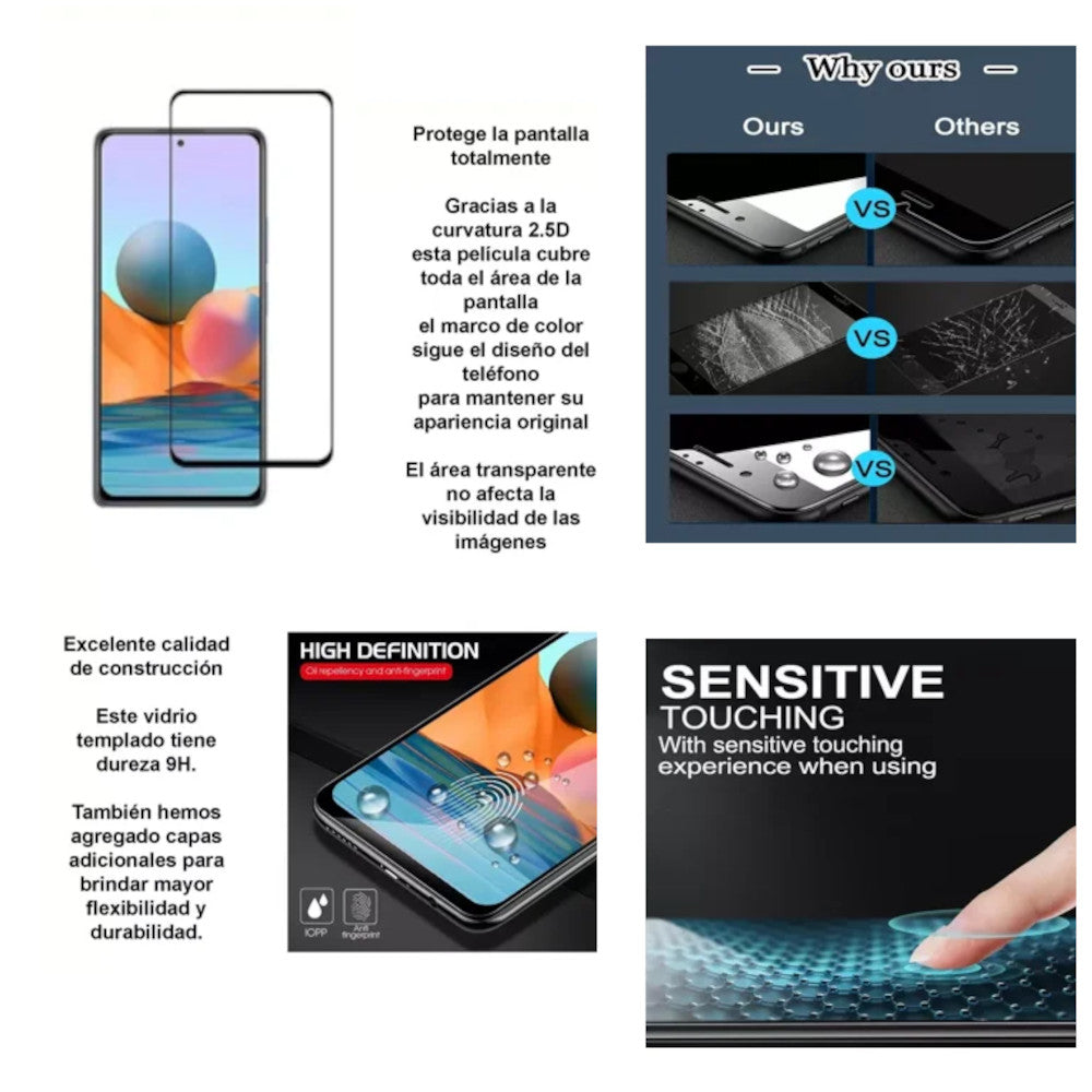 Protector de Pantalla para Samsung Galaxy S24 Lector de Huella Mica de Vidrio Transaparente