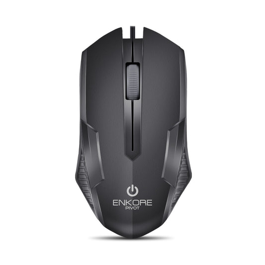 Mouse Óptico Alámbrico 1200 DPI Enkore Pivot EKM 105 Negro