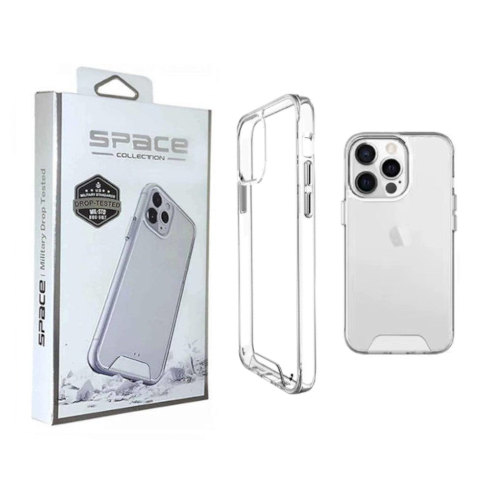 Case Transparente Compatible con iPhone 15 Pro Antishock Space