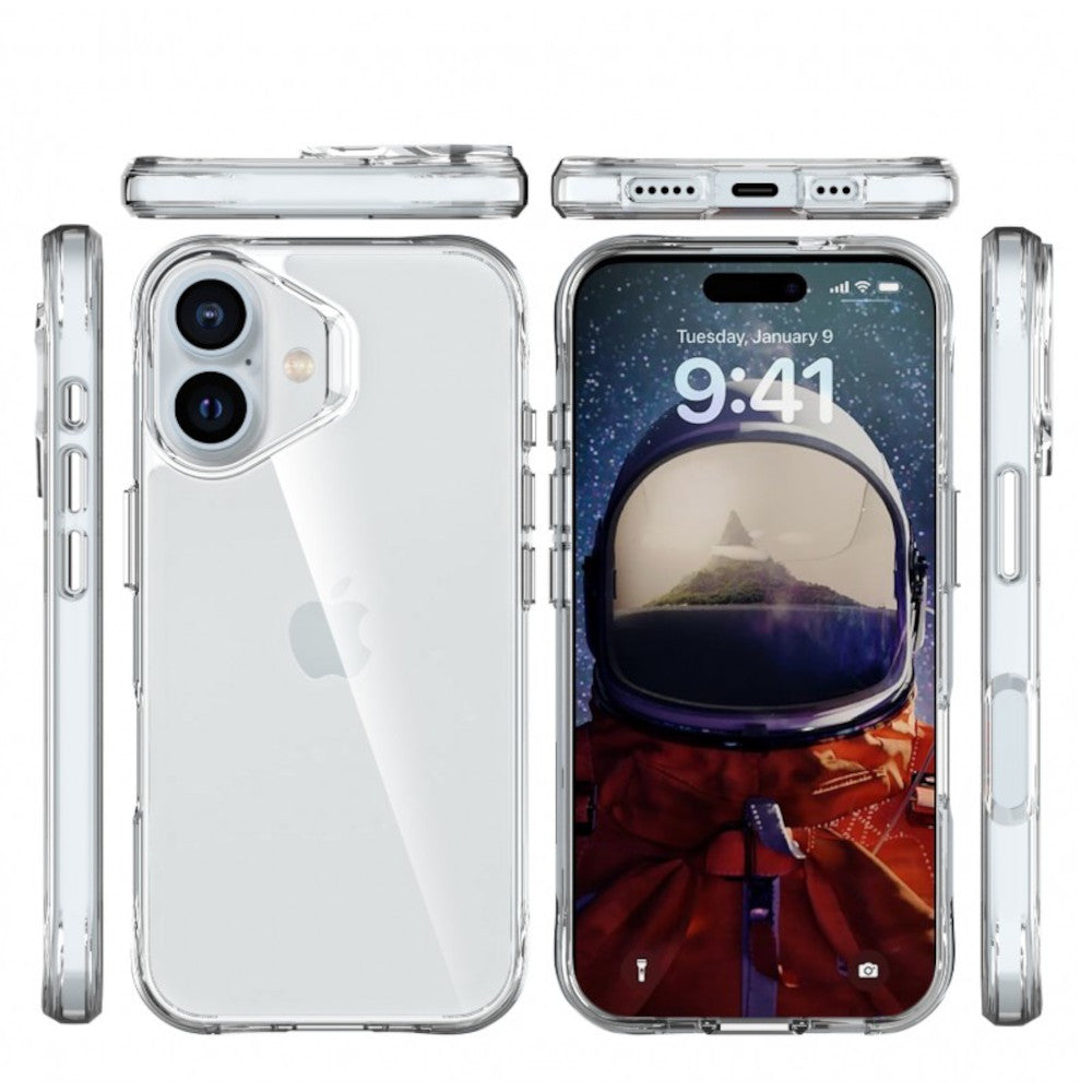 Case Transparente Compatible con iPhone 16 Space
