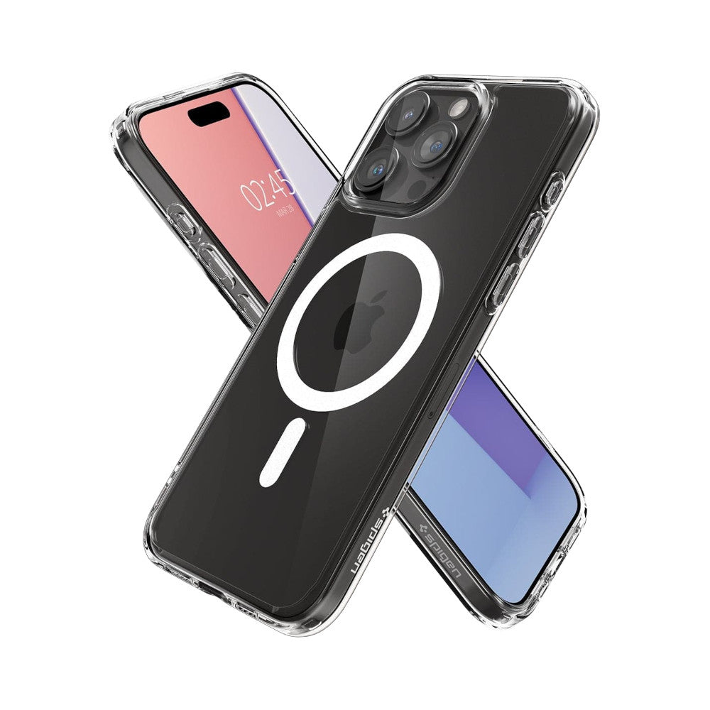Case Compatible con iPhone 15 Pro Max Spigen Neo Hybrid Crystal Magsafe Transparente