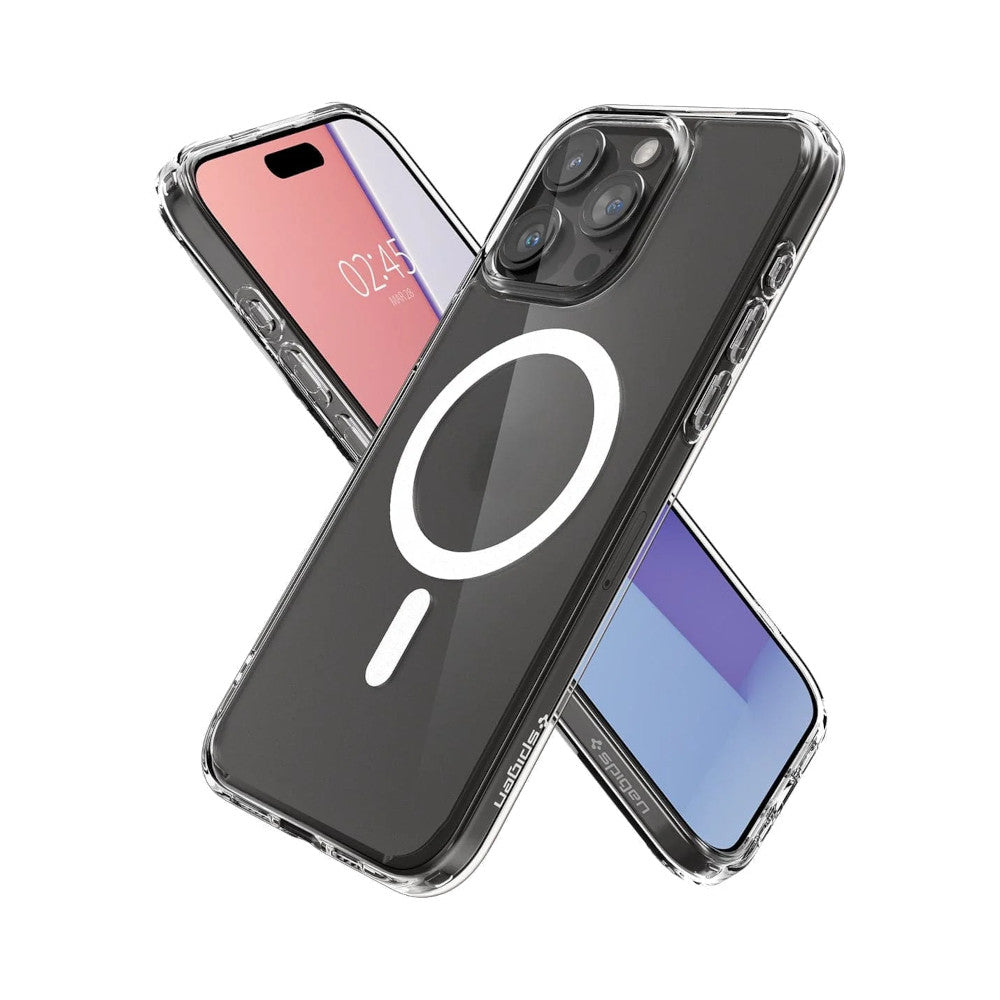 Case Compatible con iPhone 15 Pro Spigen Neo Hybrid Crystal Magsafe Transparente