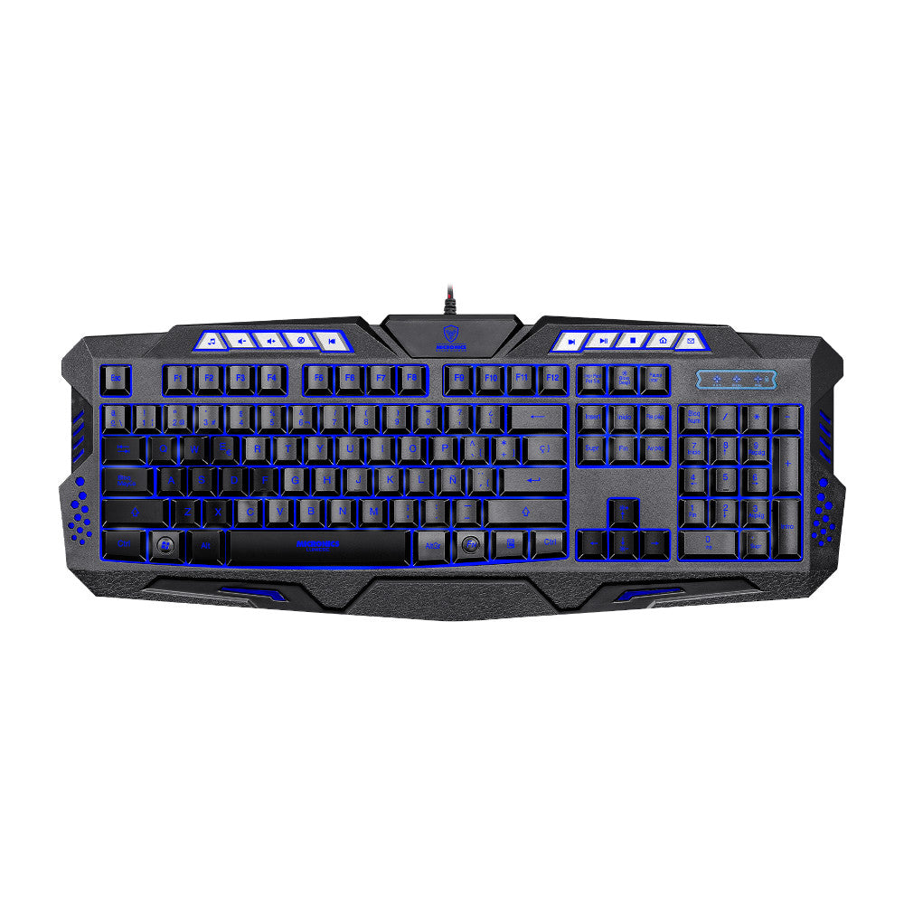 Teclado Micronics Lumiere MIC-K701 Gamer LED 7 Colores Conexión USB